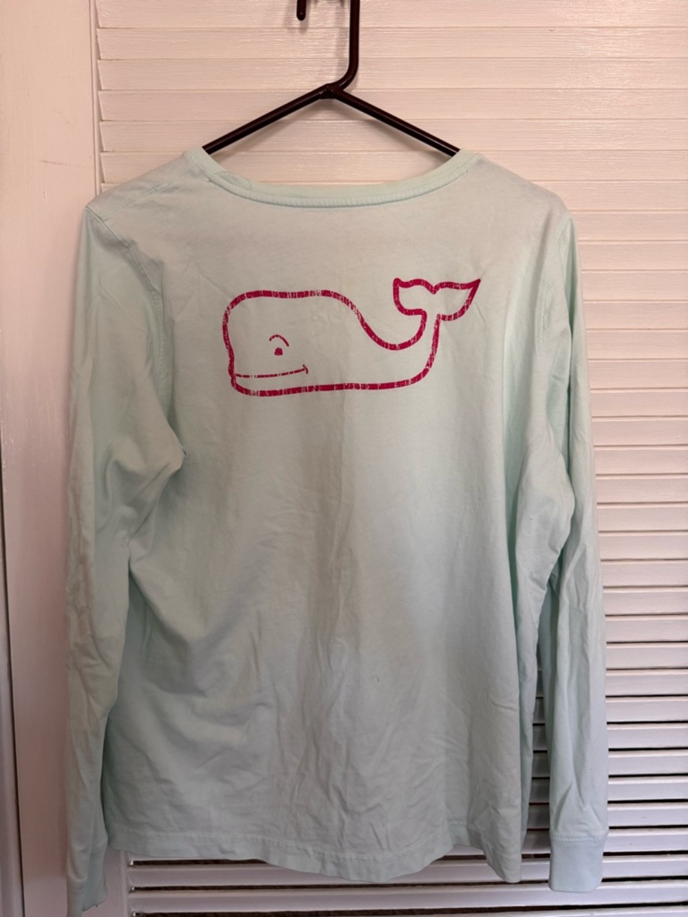 Vineyard Vines Long Sleeve Pocket Tee - Mint Green - Picture 2 of 4